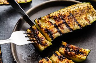Lemon Garlic Grilled Zucchini